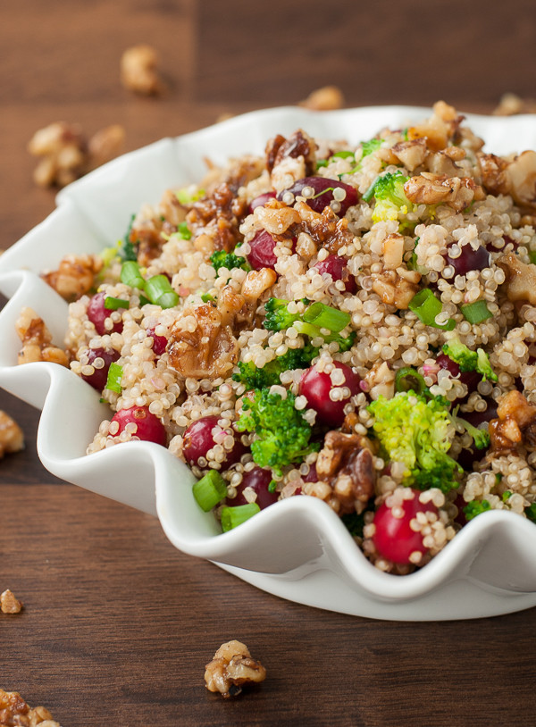 Quinoa Salad Recipes With Dried Cranberries
 Cranberry Quinoa Salad with Can d Walnuts