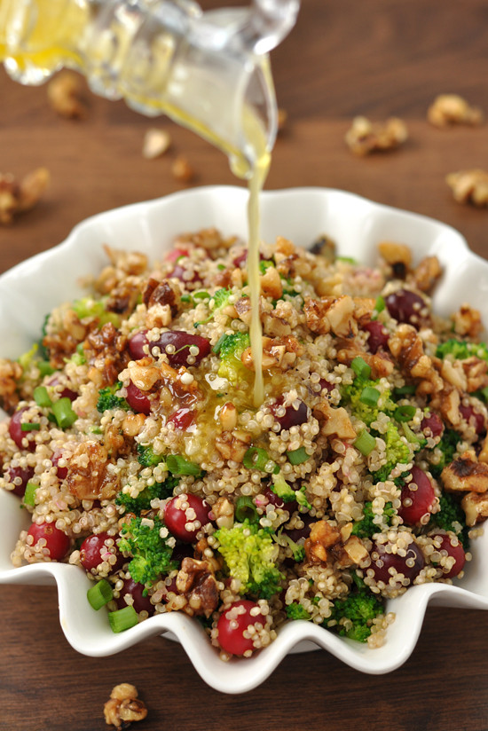 Quinoa Salad Recipes With Dried Cranberries
 Cranberry Quinoa Salad with Can d Walnuts