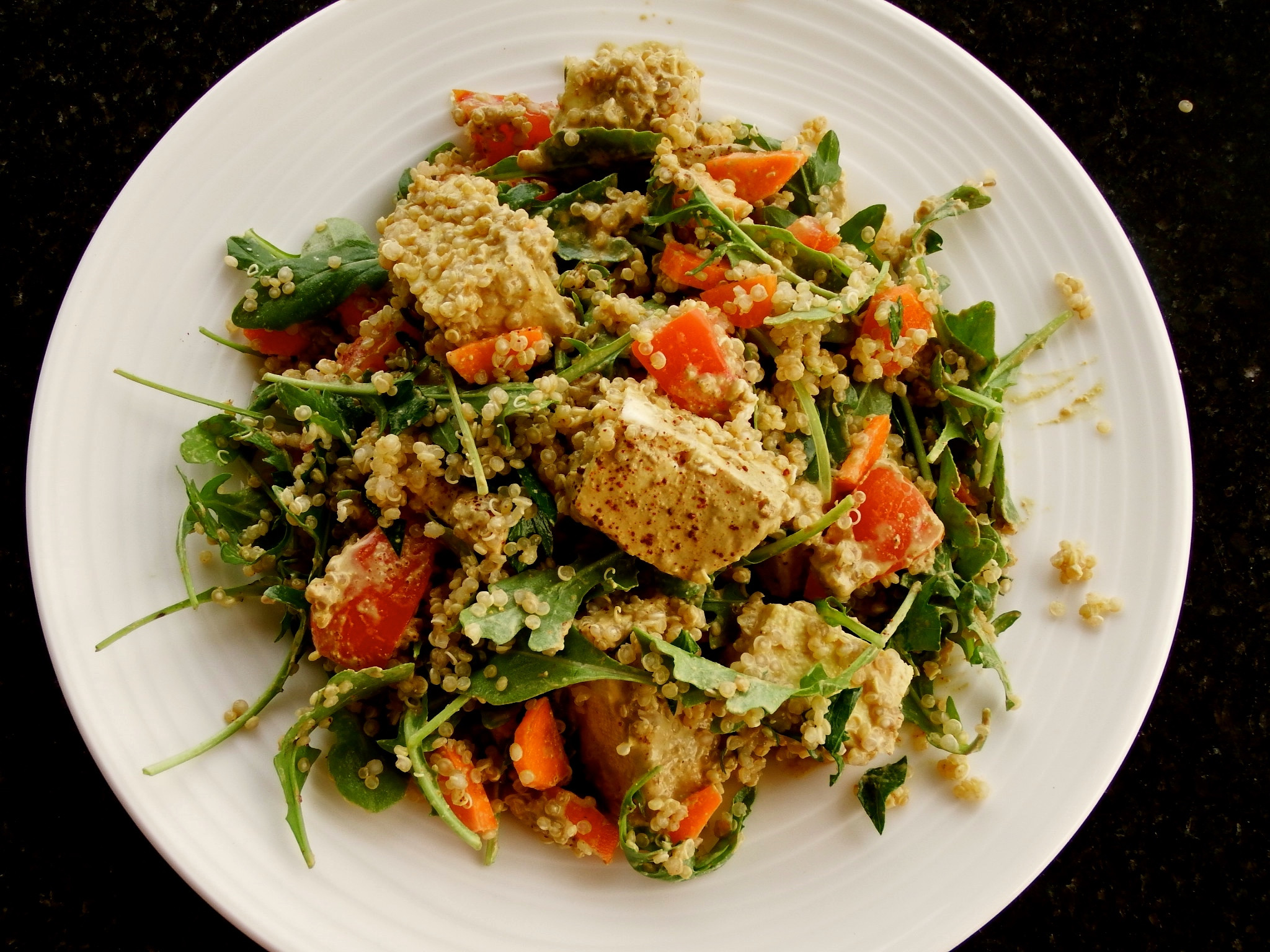 Quinoa Tofu Salad
 Tofu Quinoa Curry Salad