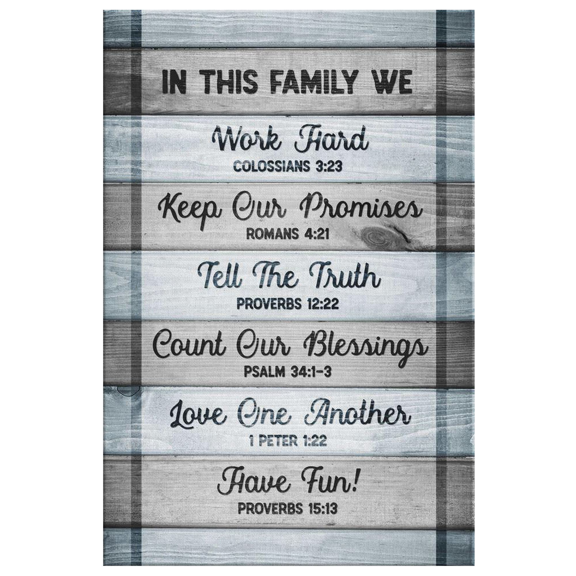 Quote From The Bible About Family
 "In this Family Bible Quotes" Premium Canvas GearDen