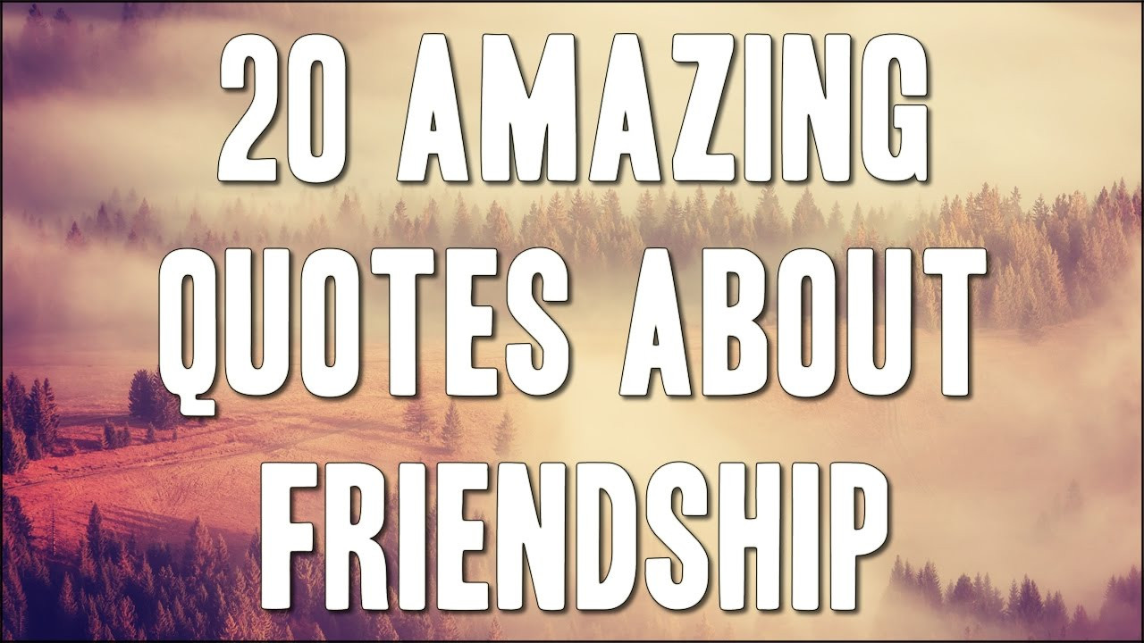 Quote On Friendship
 20 Amazing Quotes About Friendship That Will Touch Your
