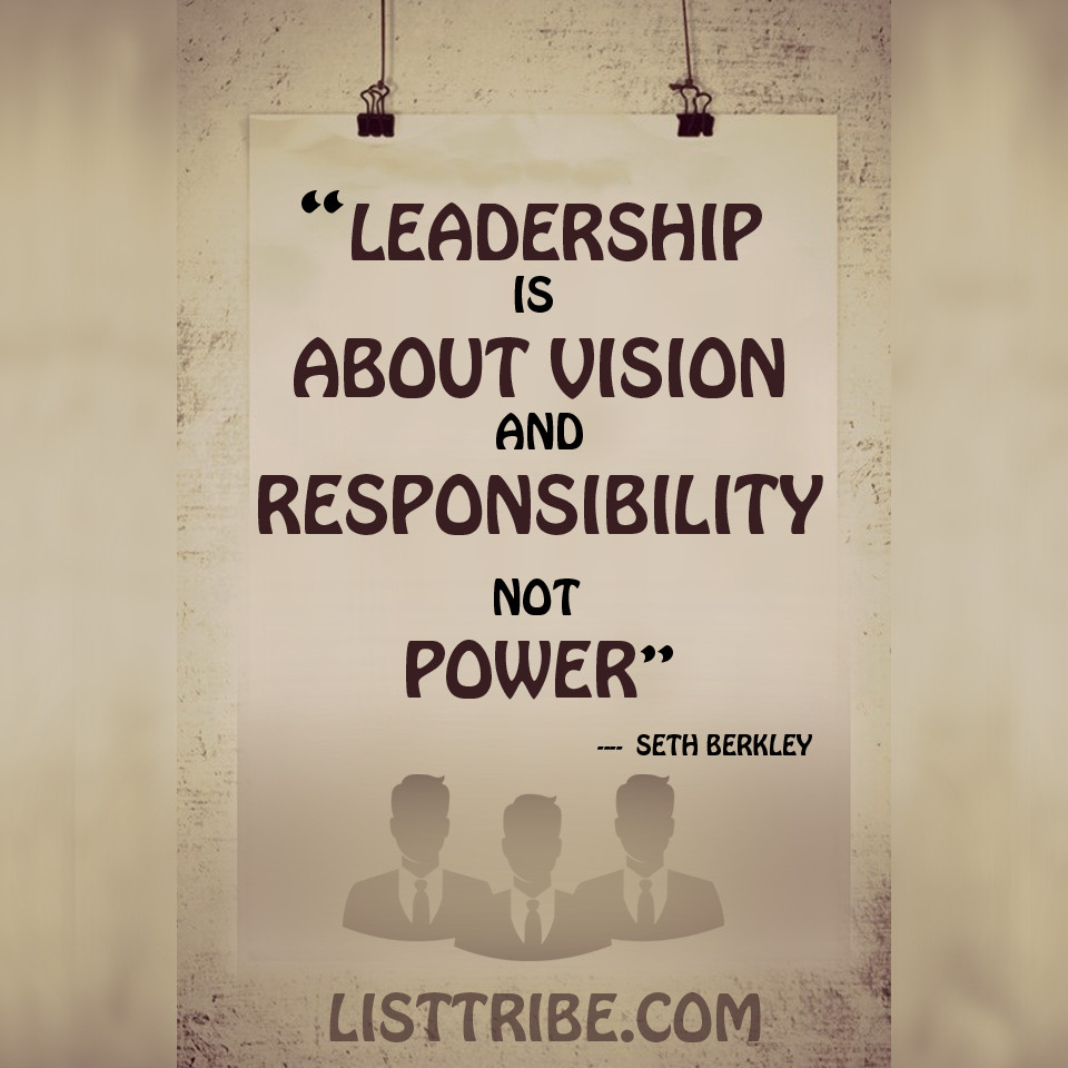 Quote On Leadership
 100 Most Inspirational Leadership Quotes And Sayings