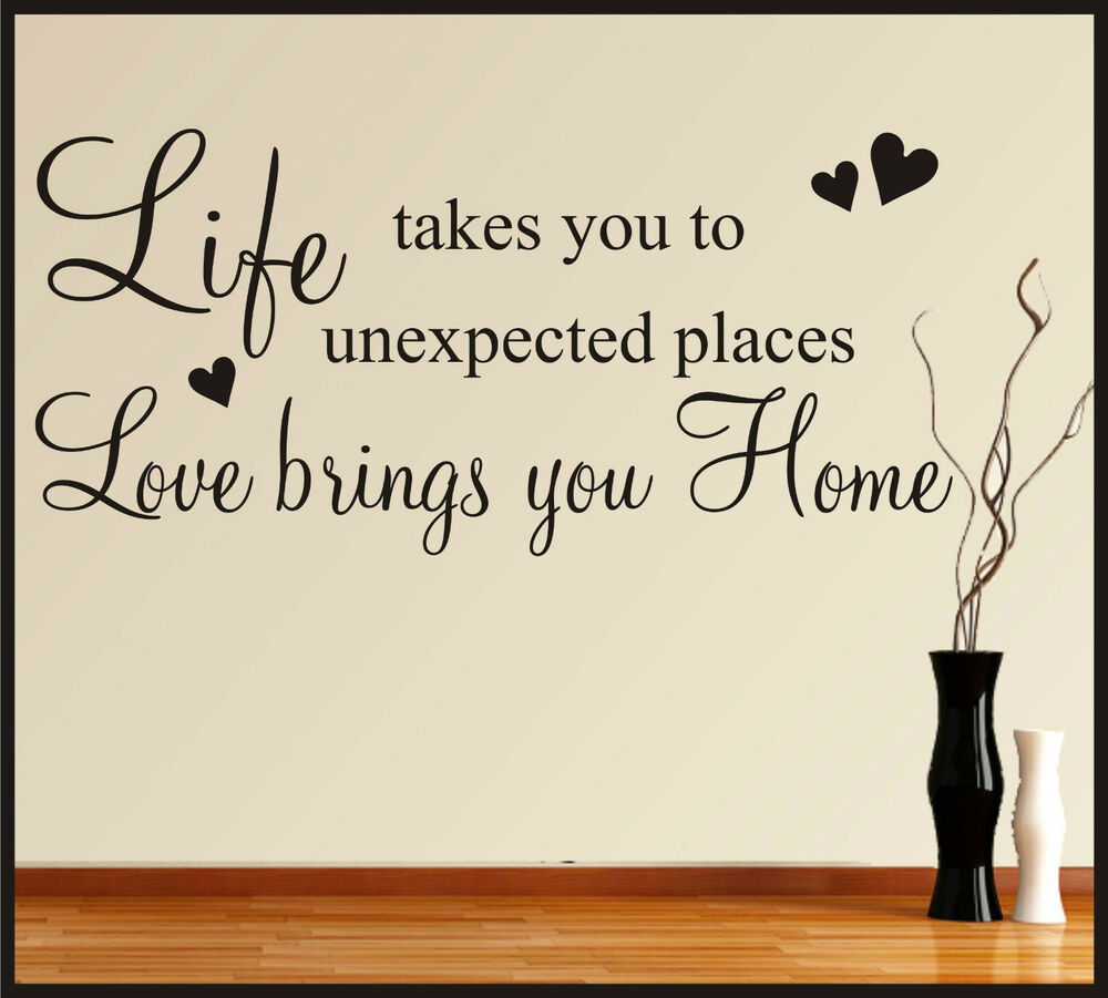 Quotes About Home And Family
 WALL ART STICKERS QUOTES LIFE LOVE FAMILY HOME WORDS