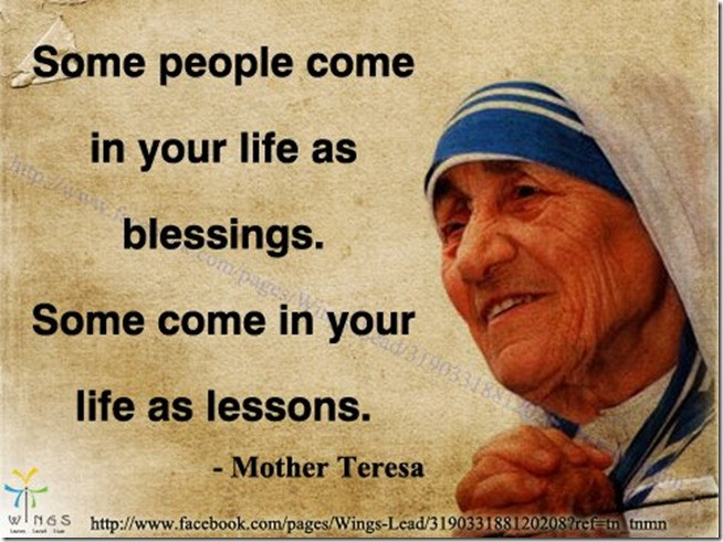 Quotes By Mother Teresa
 MOTHER TERESA