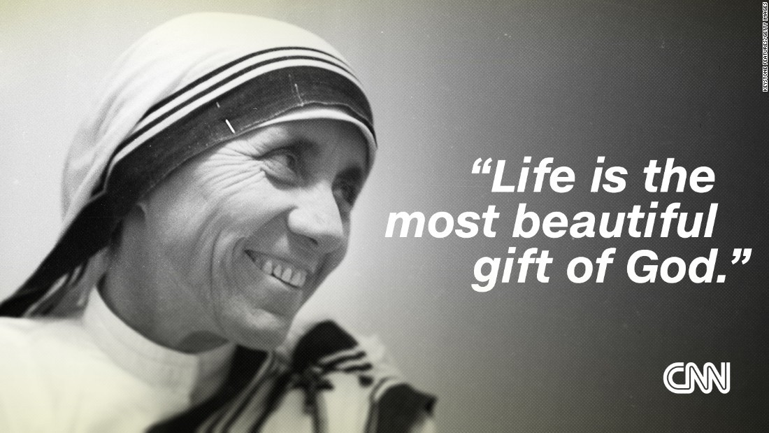 Quotes By Mother Teresa
 Mother Teresa The Saint of the Gutters in her own words