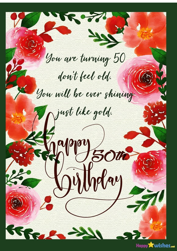 Quotes For 50Th Birthday Woman
 Happy 50th Birthday wishes Quotes & images