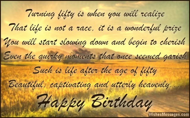 Quotes For 50Th Birthday Woman
 50th Birthday Wishes Quotes and Messages – WishesMessages