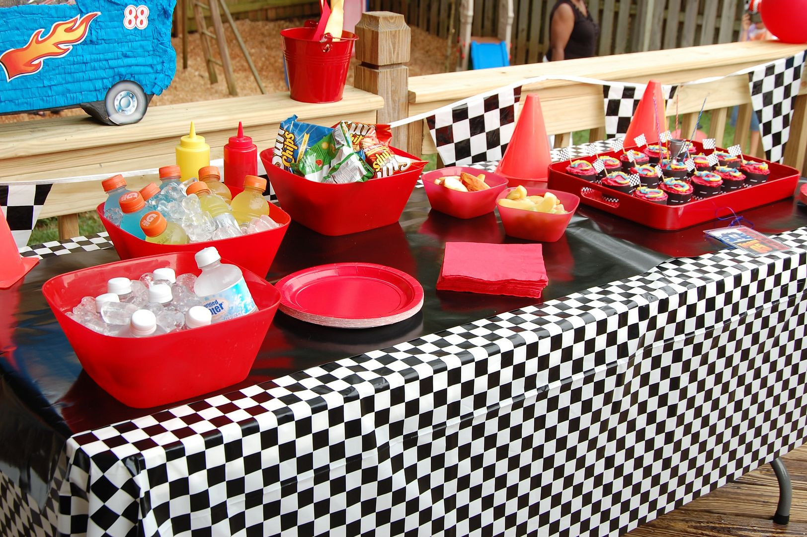 Race Car Birthday Decorations
 Just Deanna Start Your Engines It s a Race Car Party