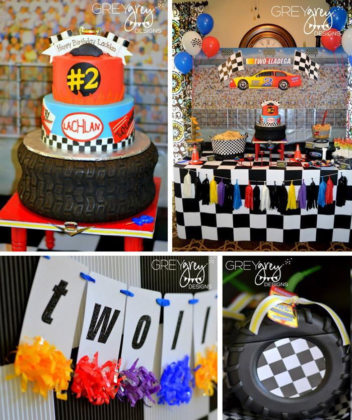 Race Car Birthday Decorations
 Kara s Party Ideas Talladega Race Car Party Planning Ideas