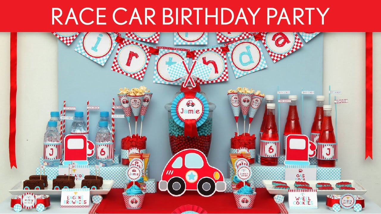 Race Car Birthday Decorations
 Race Car Birthday Party Ideas Cute Race Car B36