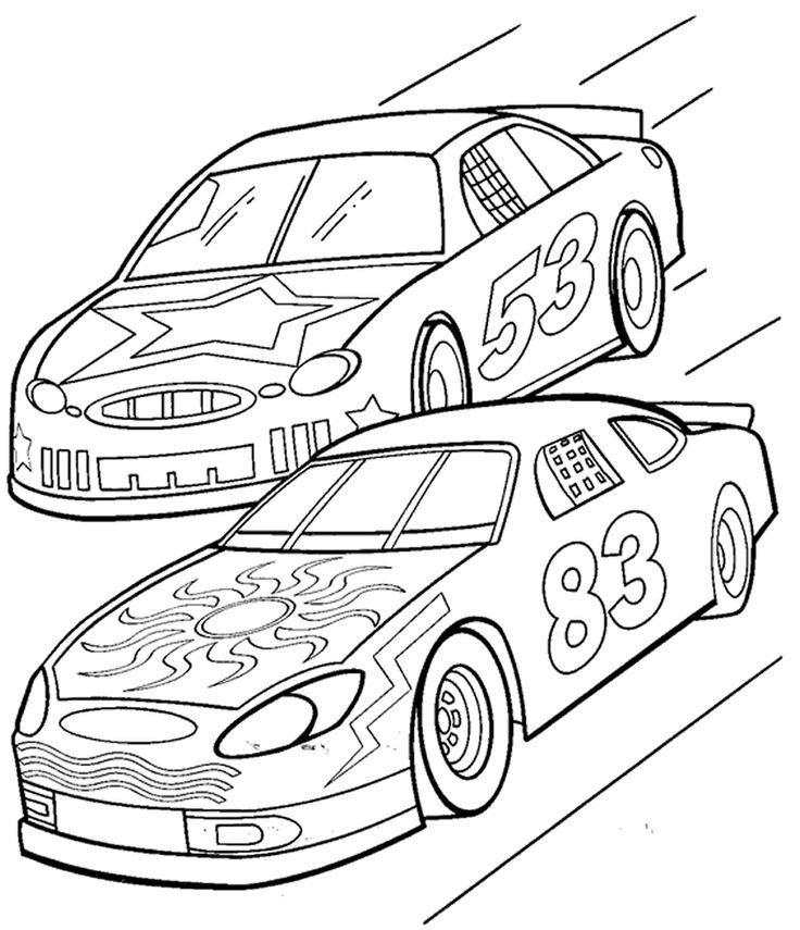 Race Car Coloring Pages For Kids
 Free Printable Race Car Coloring Pages For Kids