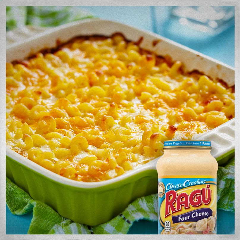 Ragu Cheese Sauce Macaroni And Cheese Baked
 4 ingre nt mac n cheese with all new Four Cheese Ragu