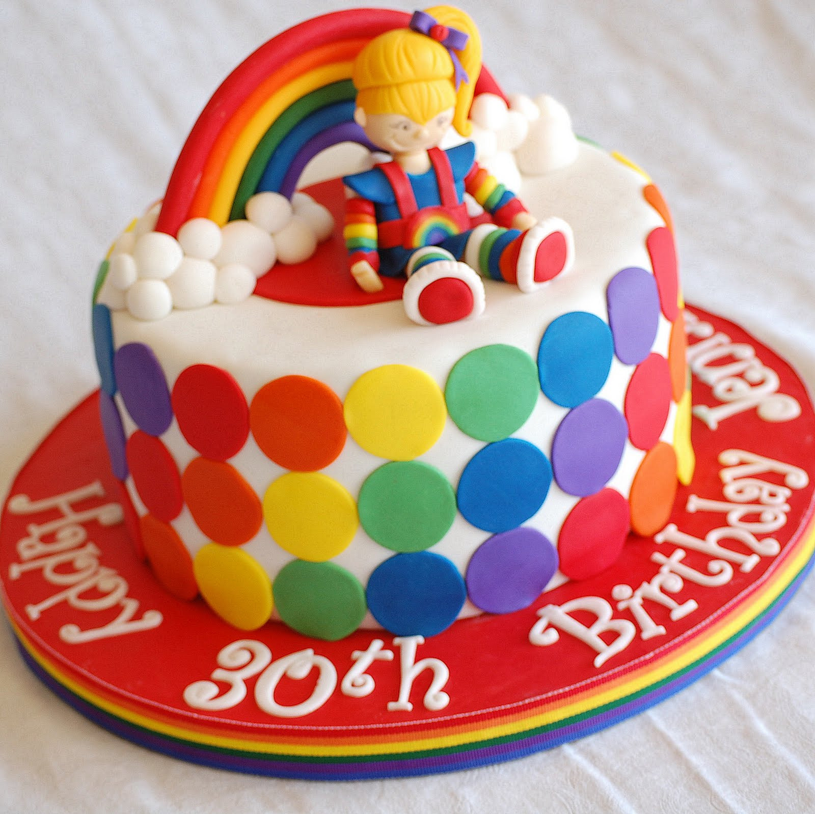 Rainbow Birthday Cakes
 CakeFilley Rainbow Bright Birthday Cake