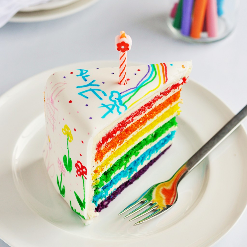 Rainbow Birthday Cakes
 Making a Beautiful Rainbow Cake