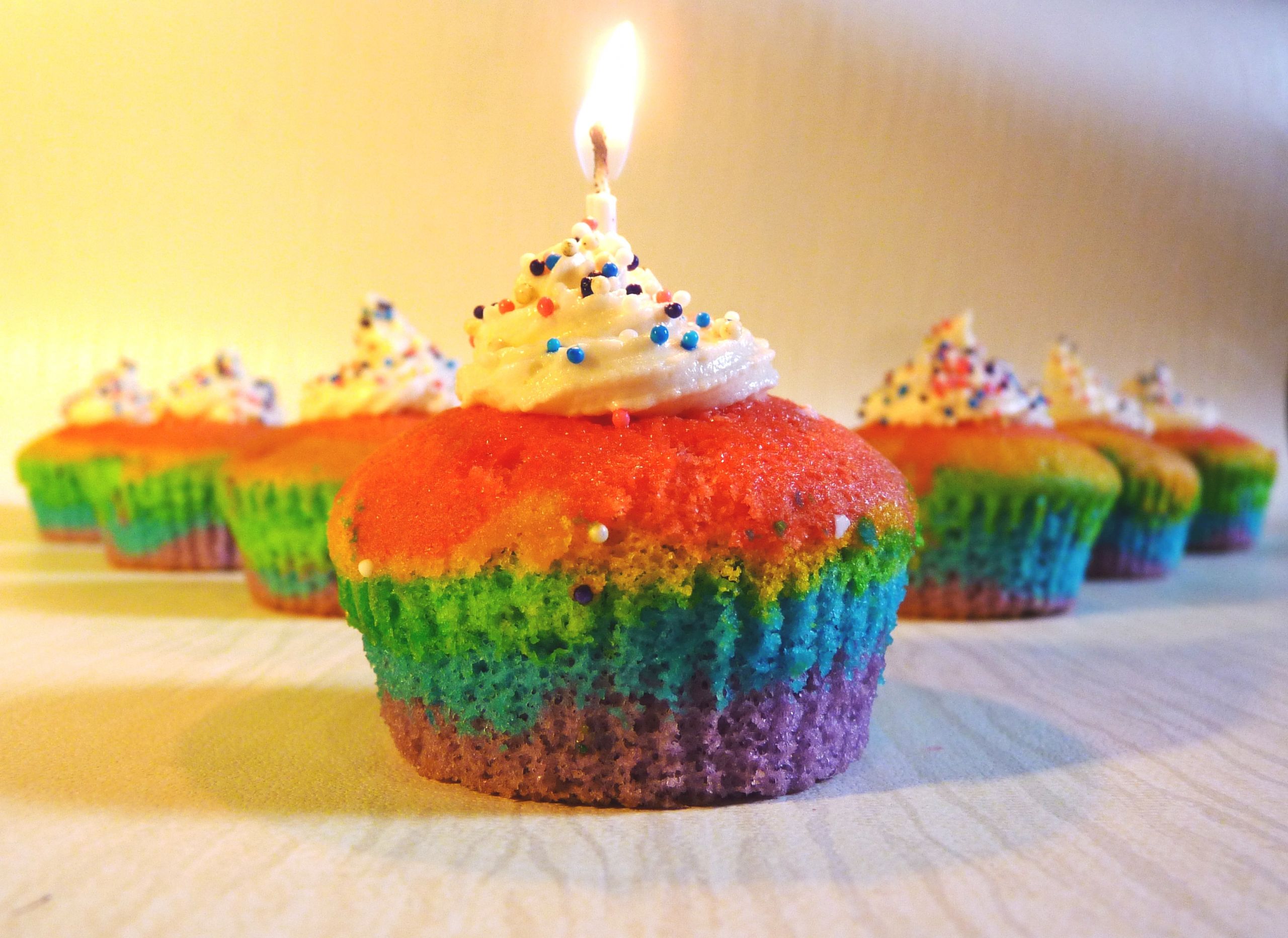 Rainbow Birthday Cakes
 Rainbow Cupcakes