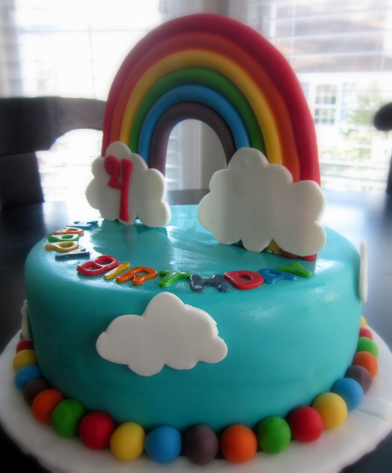 Rainbow Birthday Cakes
 Darlin Designs Rainbow Birthday Cake