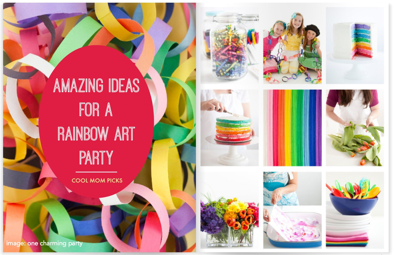 Rainbow Party For Kids
 How to throw a rainbow art party Ideas with a creative twist