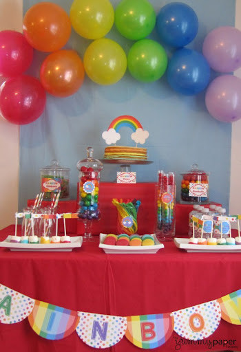 Rainbow Party For Kids
 Rainbow Party Ideas – kidspartiesblog