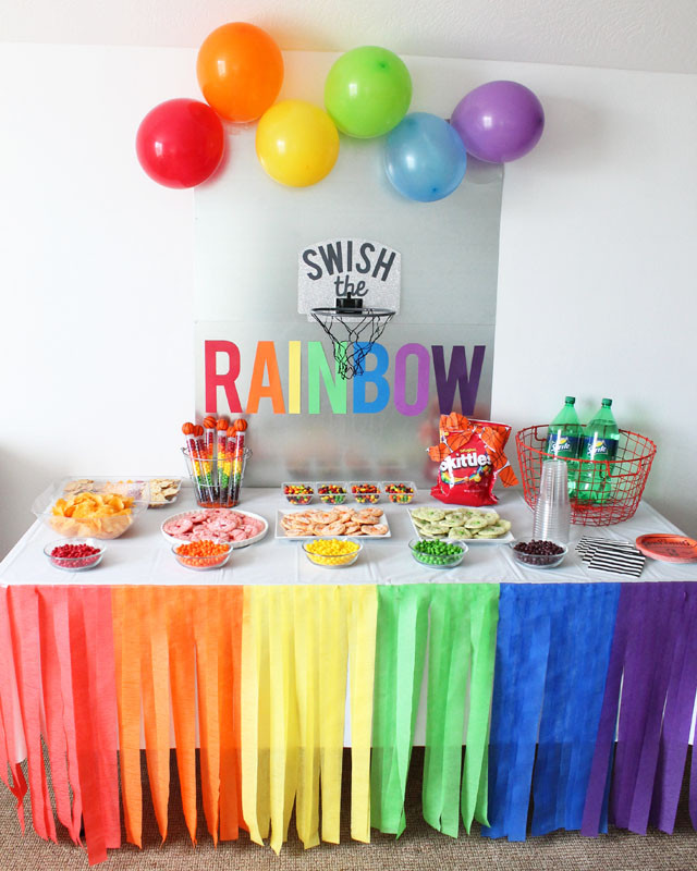 Rainbow Party For Kids
 Basketball Party Ideas for Kids My Sister s Suitcase