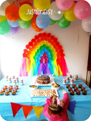 Rainbow Party For Kids
 Bondville Party Ideas Just For Daisy s Rainbow Birthday