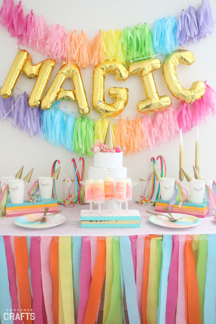 Rainbow Unicorn Birthday Party Ideas
 DIY Unicorn Party Cups Step by Step Consumer Crafts
