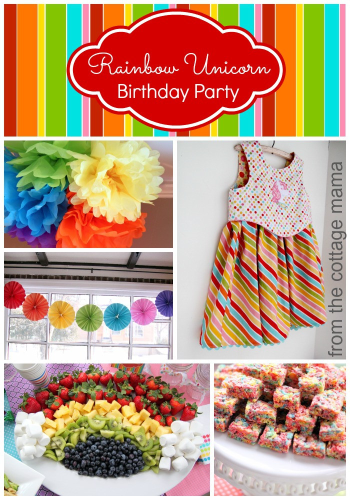 Rainbow Unicorn Birthday Party Ideas
 Rainbow Unicorn Birthday Party with Free Printables The