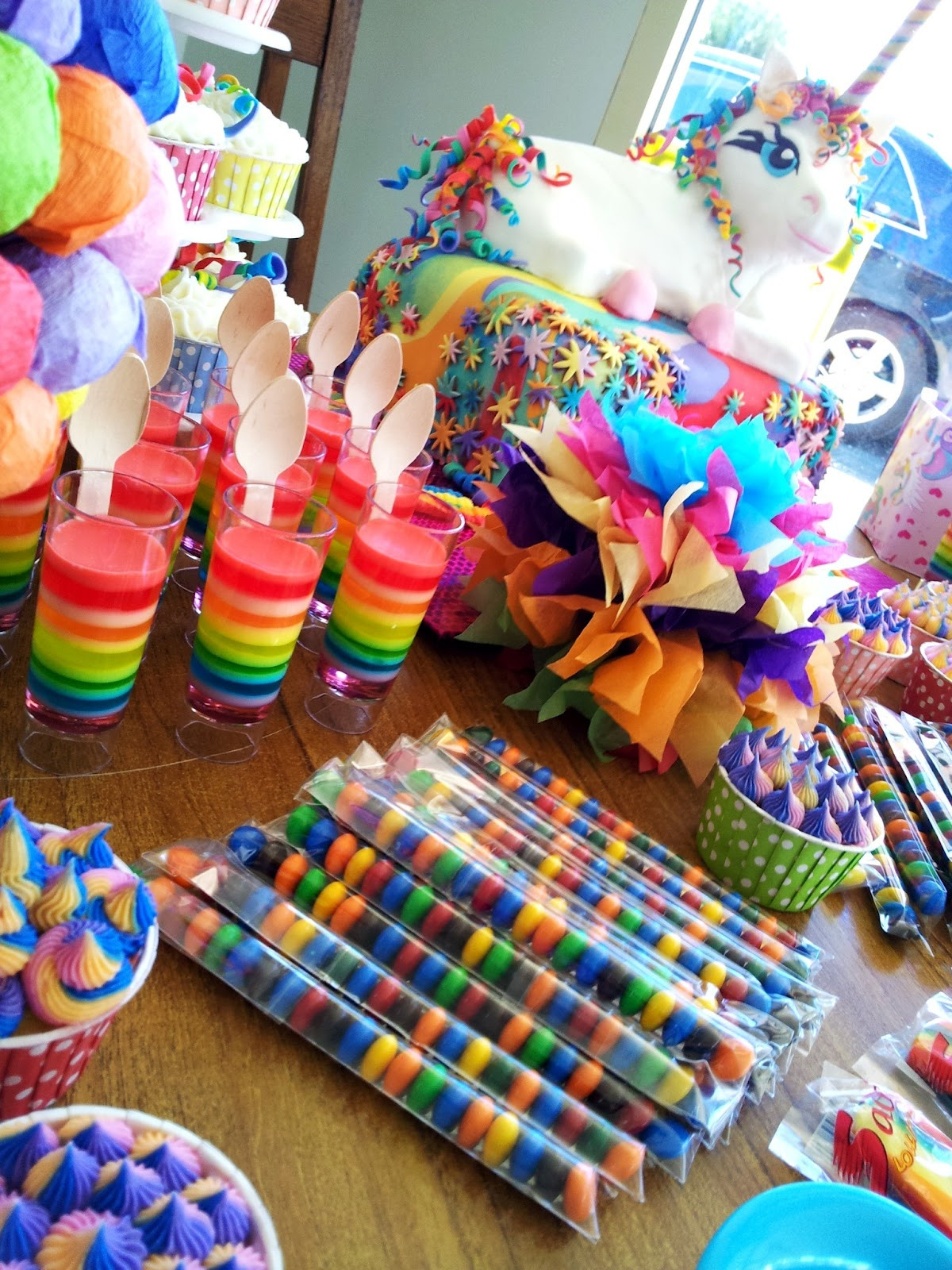 Rainbow Unicorn Birthday Party Ideas
 The Quick Unpick Five FIVE A party rainbows and a