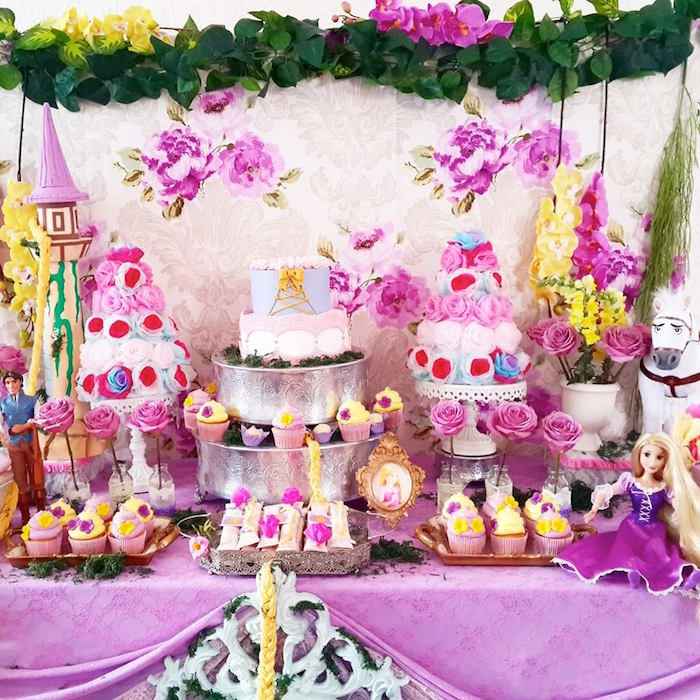 Rapunzel Birthday Party Decorations
 Kara s Party Ideas Rapunzel Tangled Themed Birthday Party