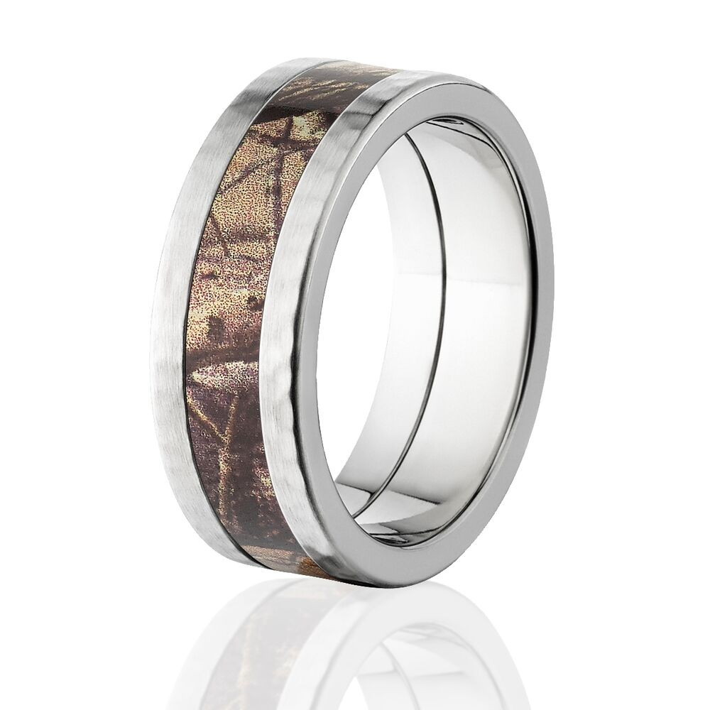 Realtree Camo Wedding Rings
 ficial Licensed RealTree AP Camo Hammered Titanium Rings