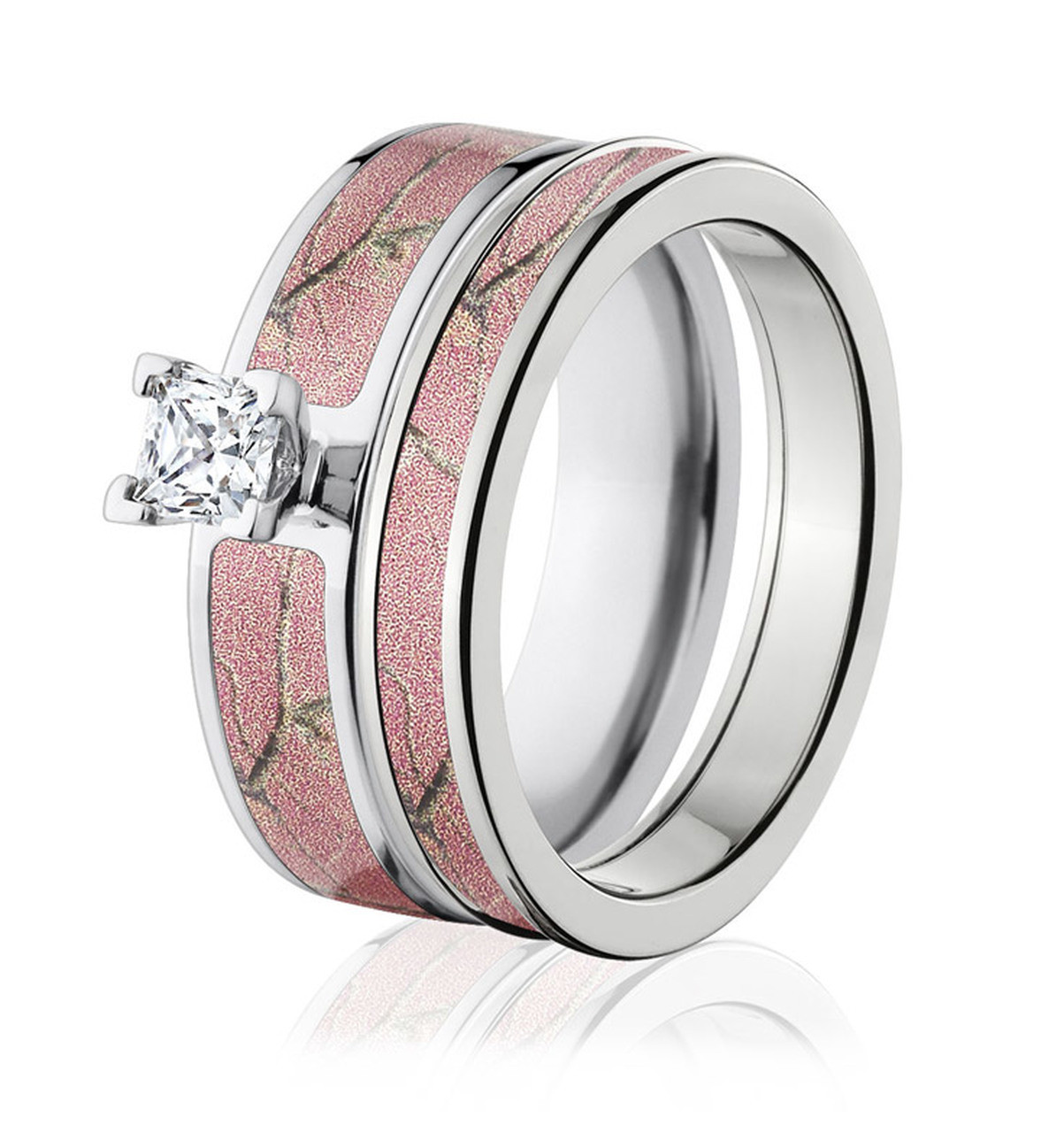 Realtree Camo Wedding Rings
 Realtree AP Pink Camo Ring Set