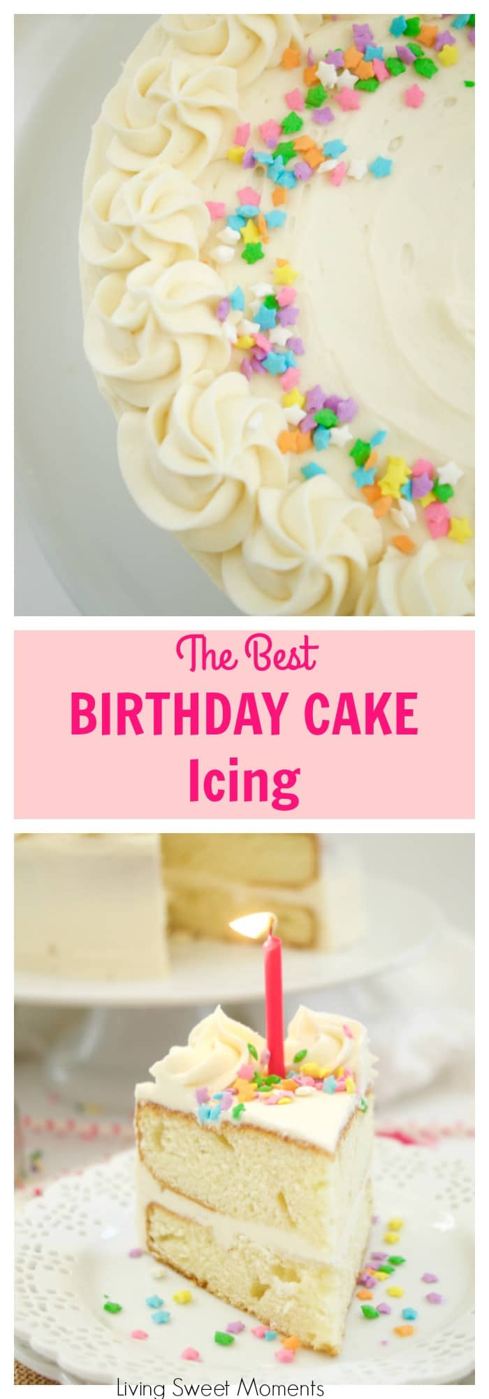 Recipe For Birthday Cake
 Birthday Cake Icing Recipe Living Sweet Moments