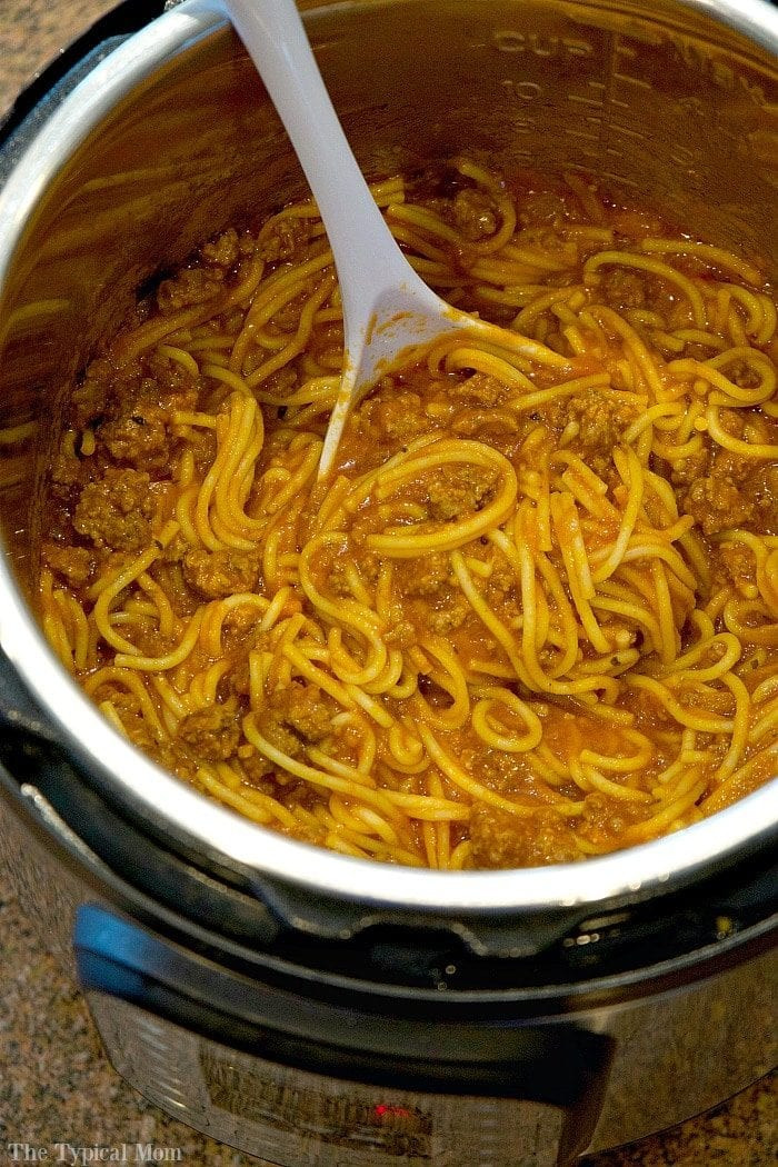Recipes For Instant Pot Pressure Cooker
 Instant Pot Spaghetti · The Typical Mom