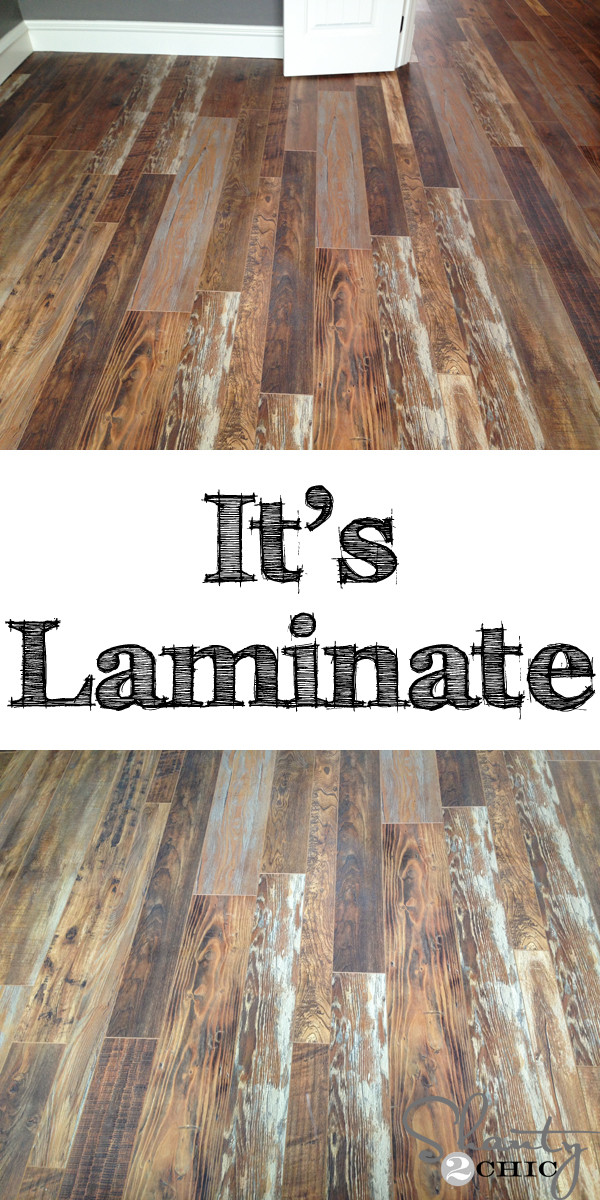 Reclaimed Barn Wood Flooring DIY
 Reclaimed wood flooring I can t believe this is laminate