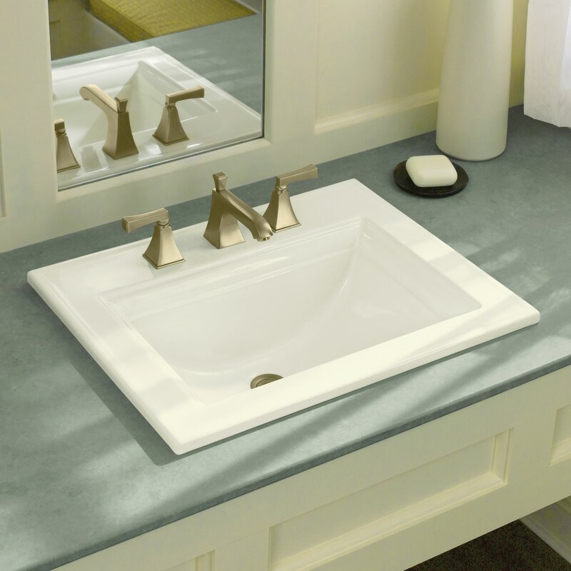 Rectangle Drop In Bathroom Sink
 Kohler Memoirs Ceramic Rectangular Drop In Bathroom Sink