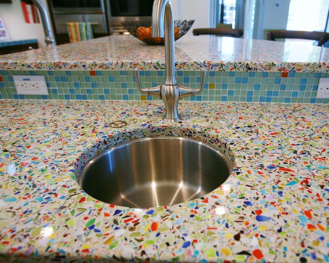 Recycled Glass Kitchen Countertops
 GAFunkyFarmhouse Wish List Wednesdays Vetrazzo