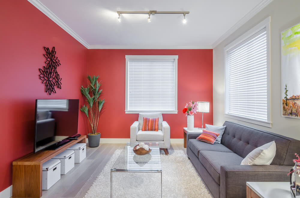 Red Accent Wall Living Room
 5 Interior Colors For AutumnBuildDirect Blog Life at Home