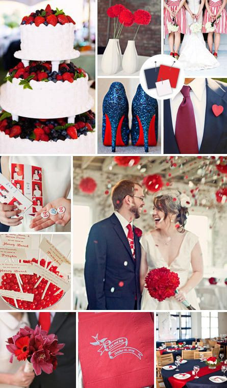Red And Blue Wedding Colors
 Classic Wedding Color Palettes We Love