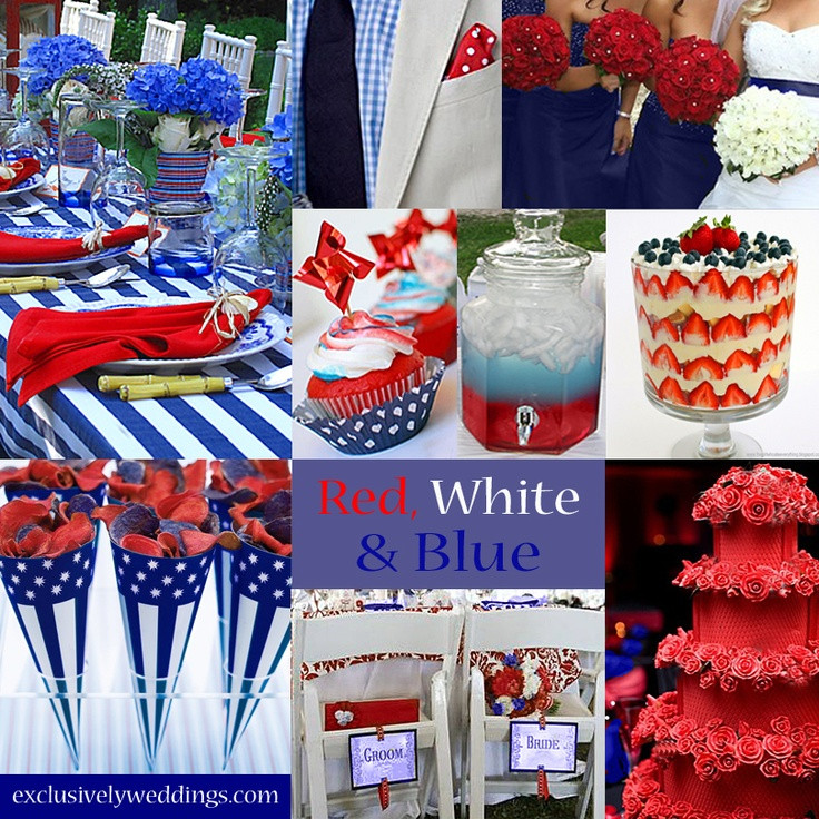 Red And Blue Wedding Colors
 180 best Red White & Blue Wedding Inspirations images on