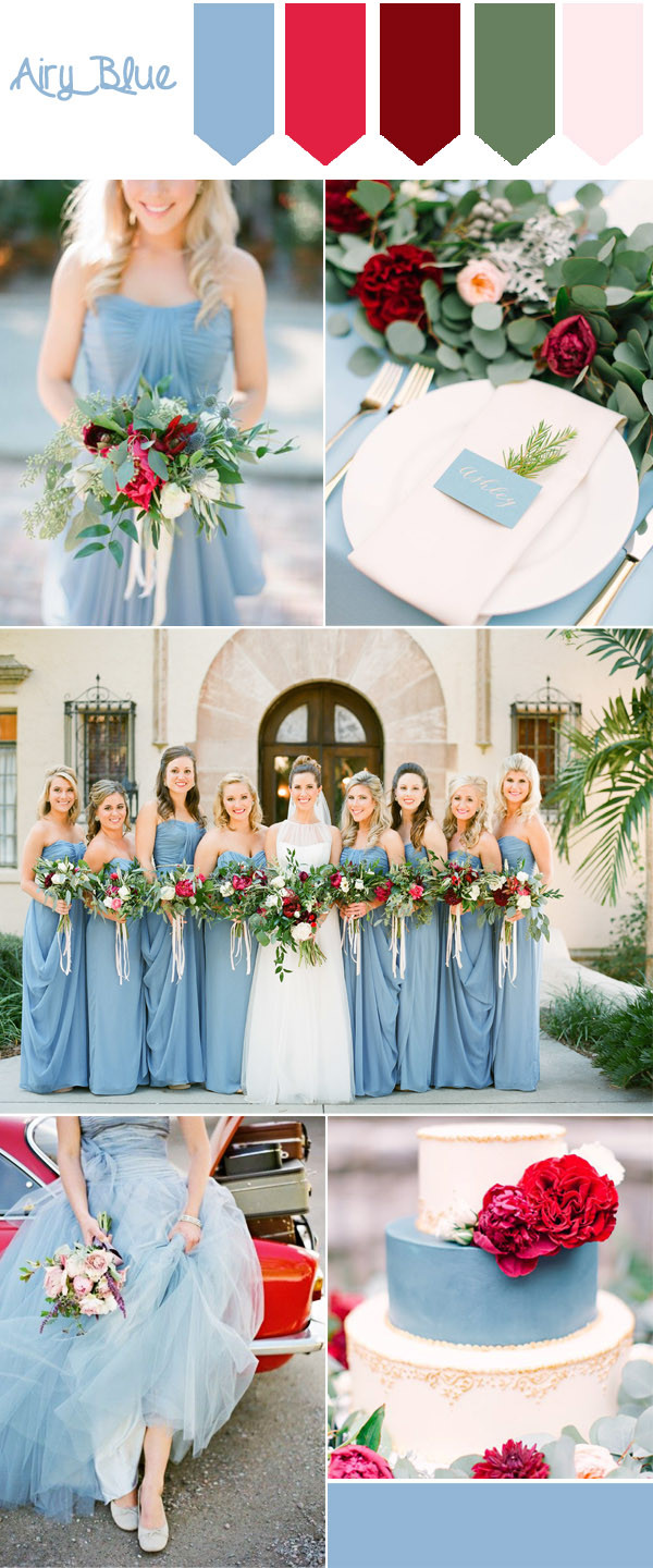 Red And Blue Wedding Colors
 Top 10 Fall Wedding Colors from Pantone for 2016