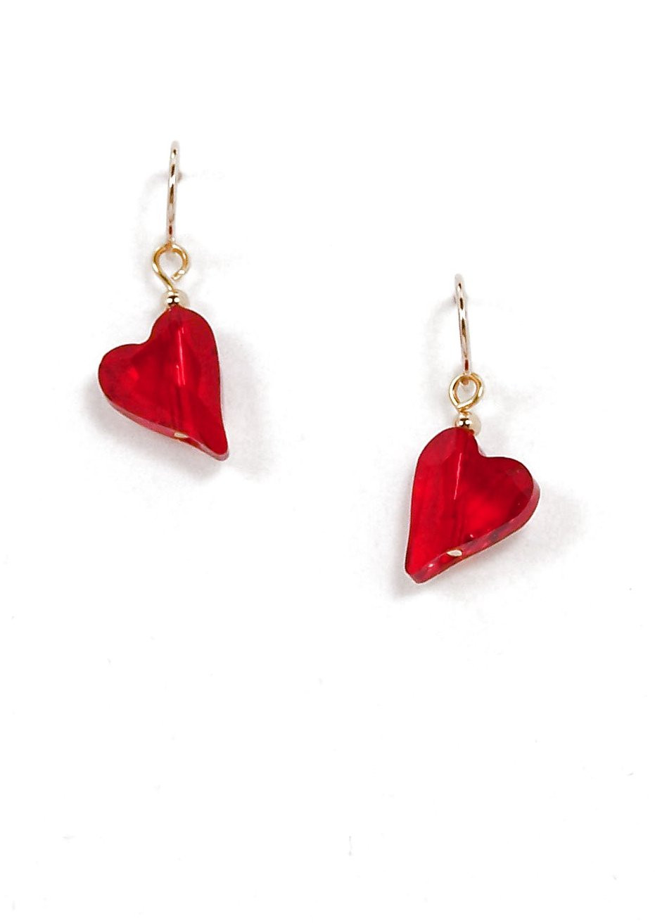 Red Heart Earrings
 Swarovski Wild Red Heart Crystal Earrings