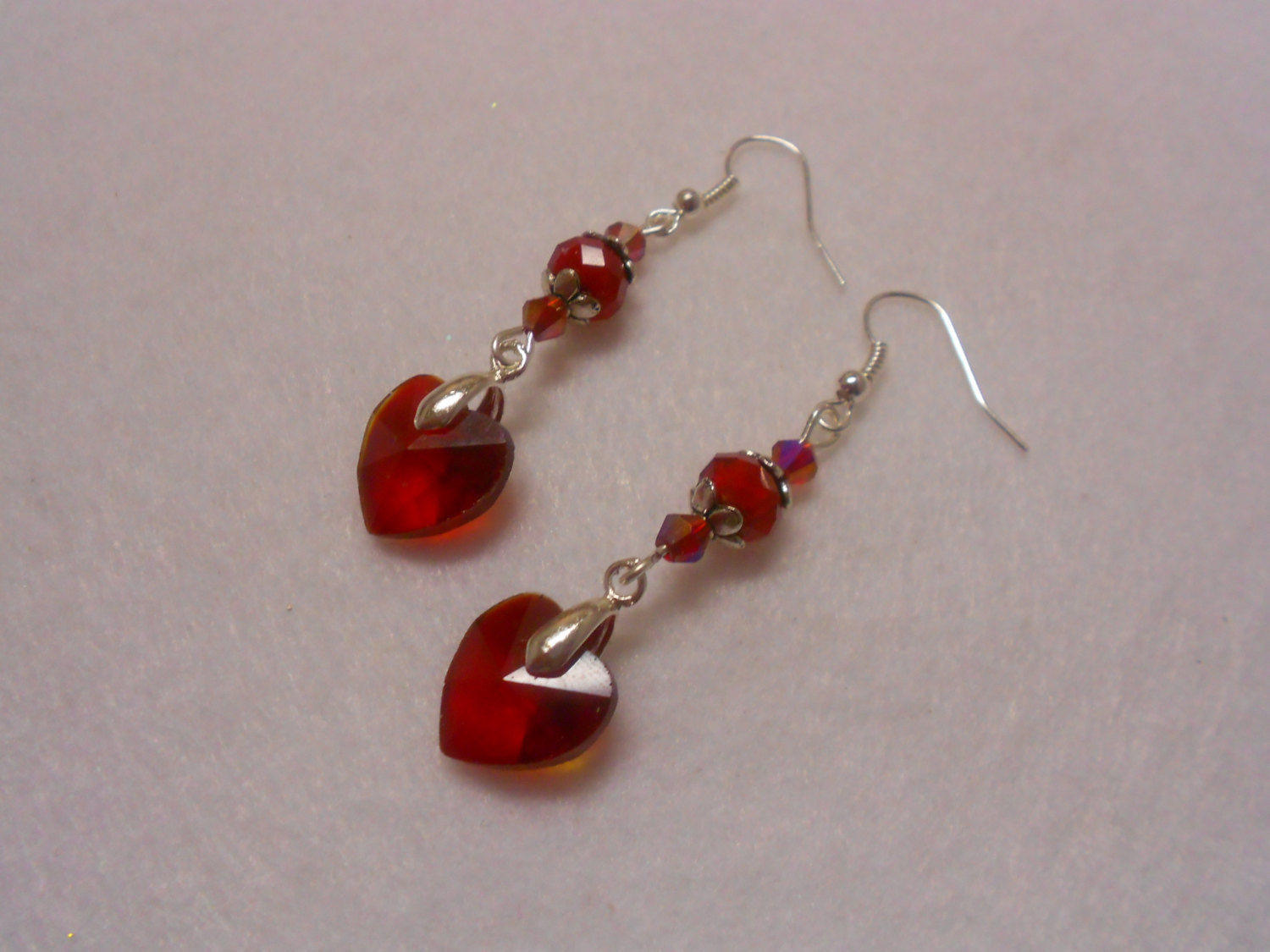 Red Heart Earrings
 Valentine Earrings Sweetheart Earrings Heart Earrings Red