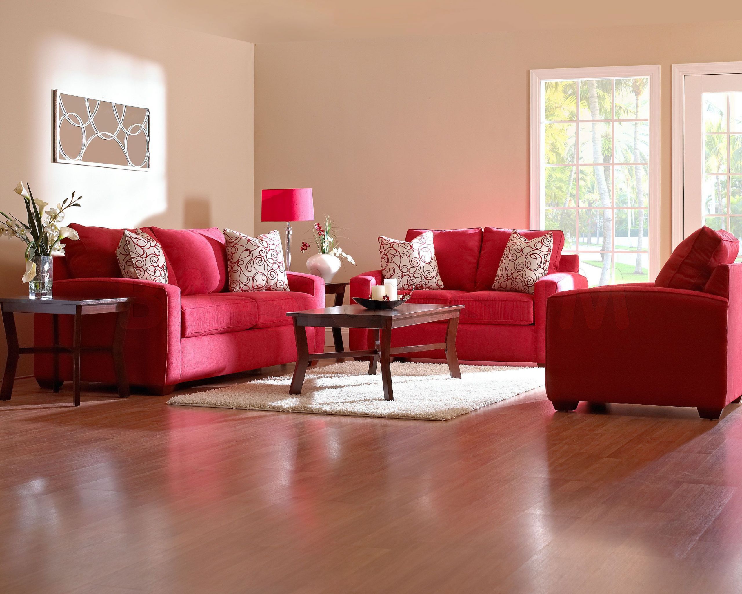 Red Living Room Chair
 red furniture decorating ideas