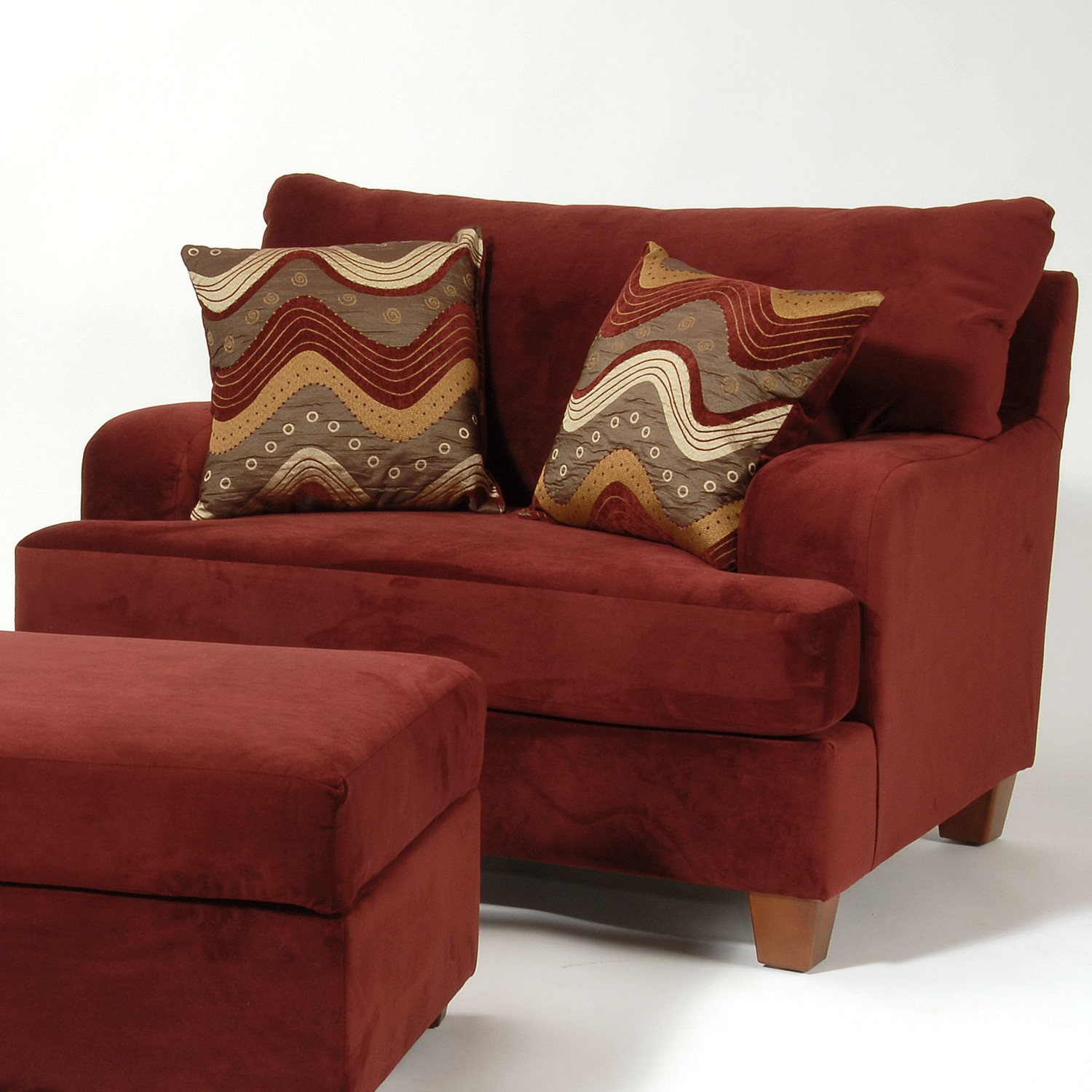 Red Living Room Chair
 Perfect Chairs With Ottomans For Living Room – HomesFeed