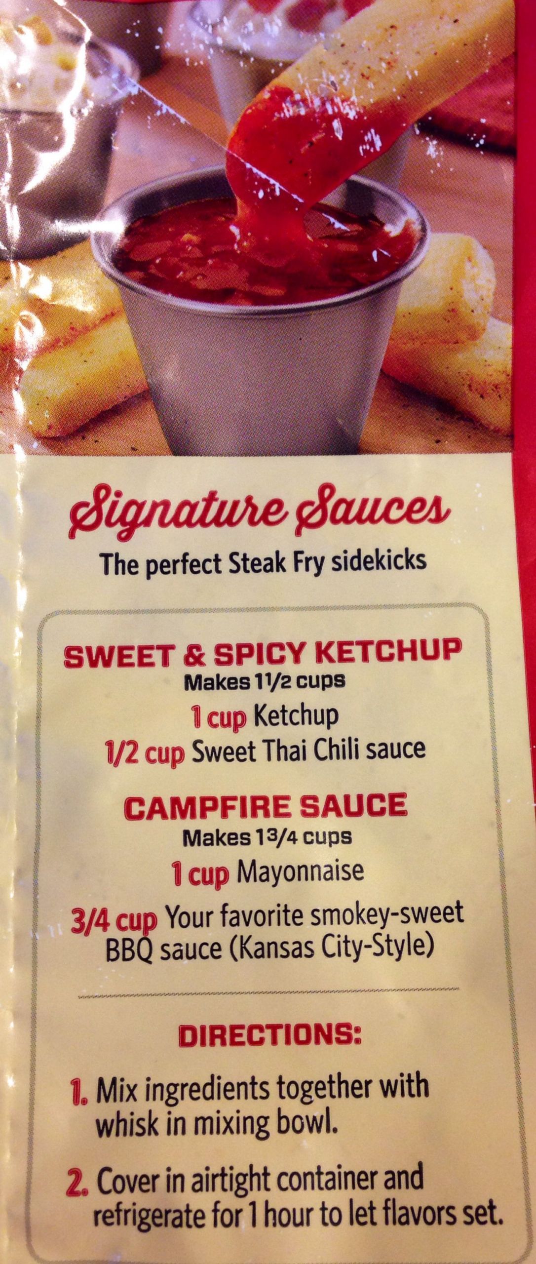 Red Robin Sauces
 Red Robin Sweet & Spicy Ketchup and Campfire Sauce