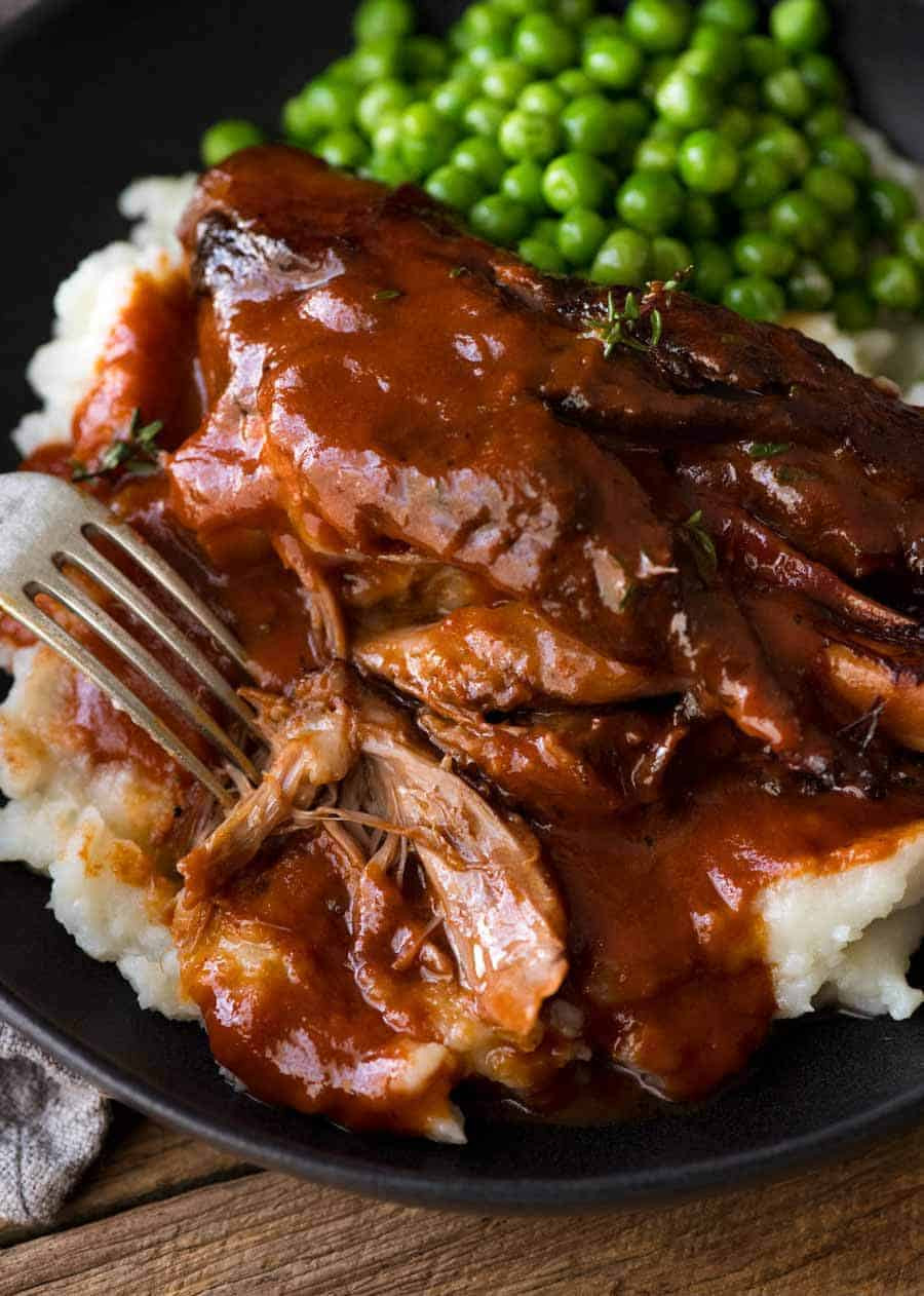 Red Wine Sauces For Lamb
 Slow Cooked Lamb Shanks in Red Wine Sauce