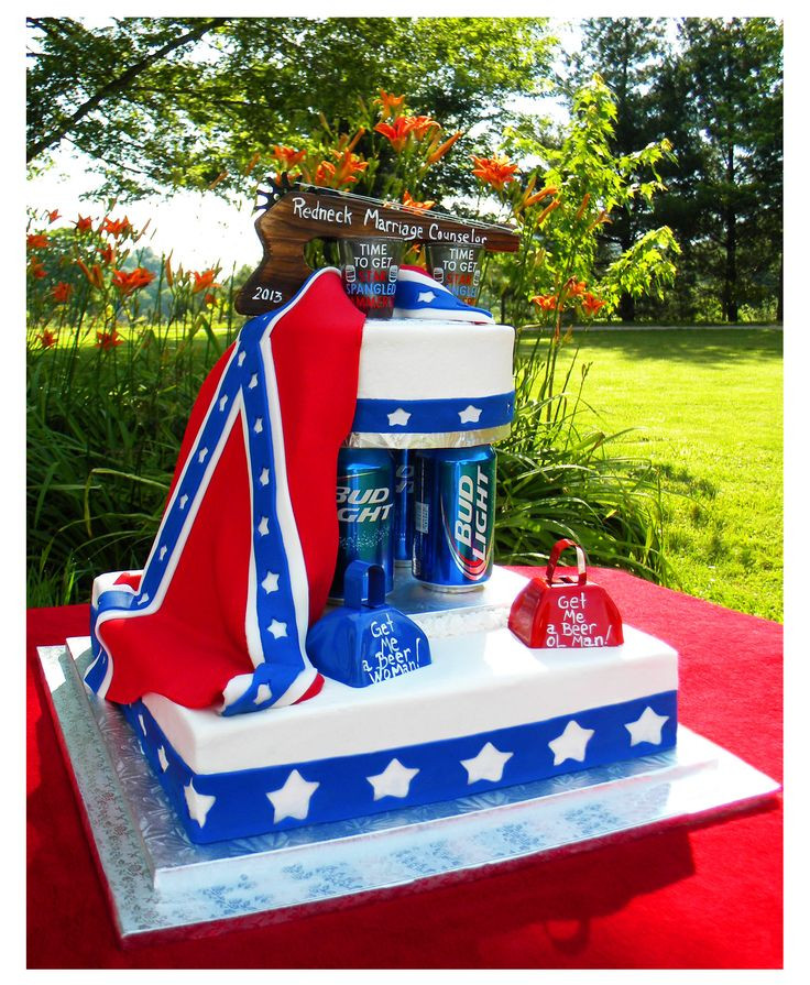 Redneck Birthday Cake
 Redneck wedding cake Cake