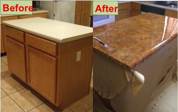 Refinishing Kitchen Countertops
 Easy DIY Concrete Kitchen Counter Tops A Bud Do It