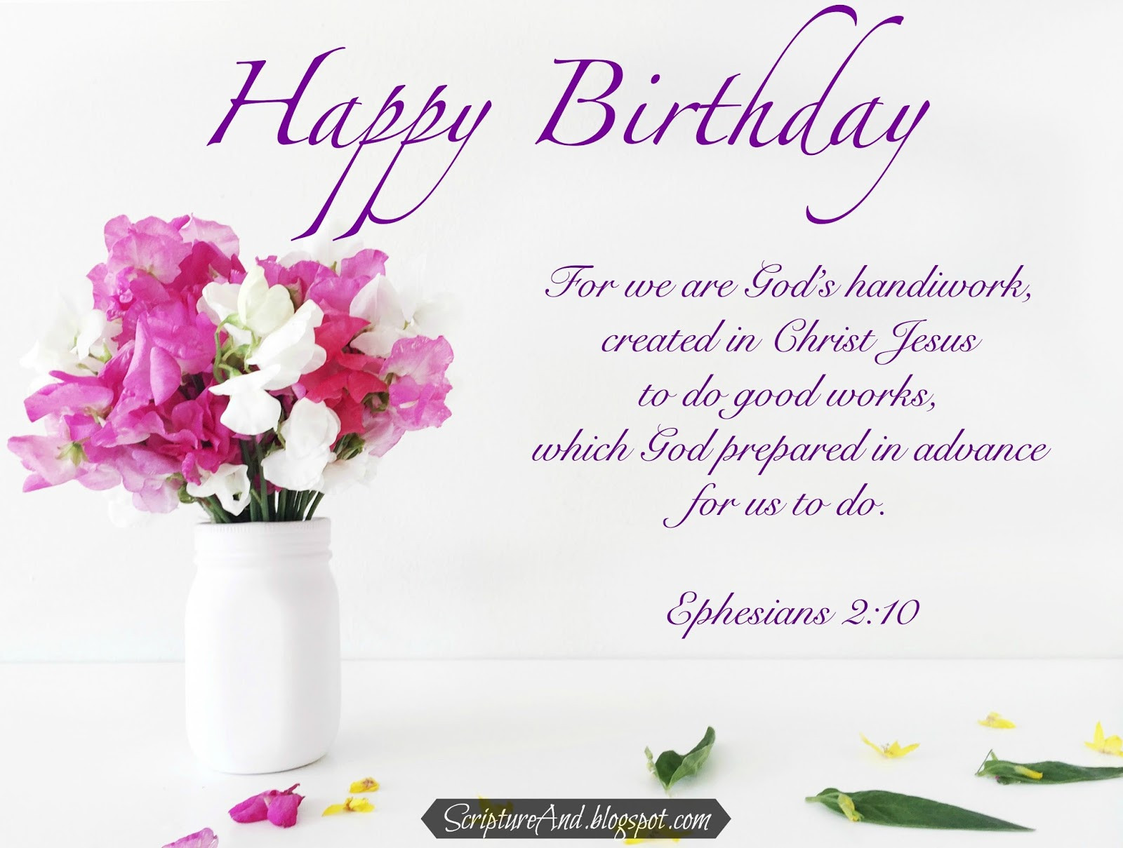 Religious Birthday Wishes For Mom
 Scripture and Free Birthday with Bible Verses