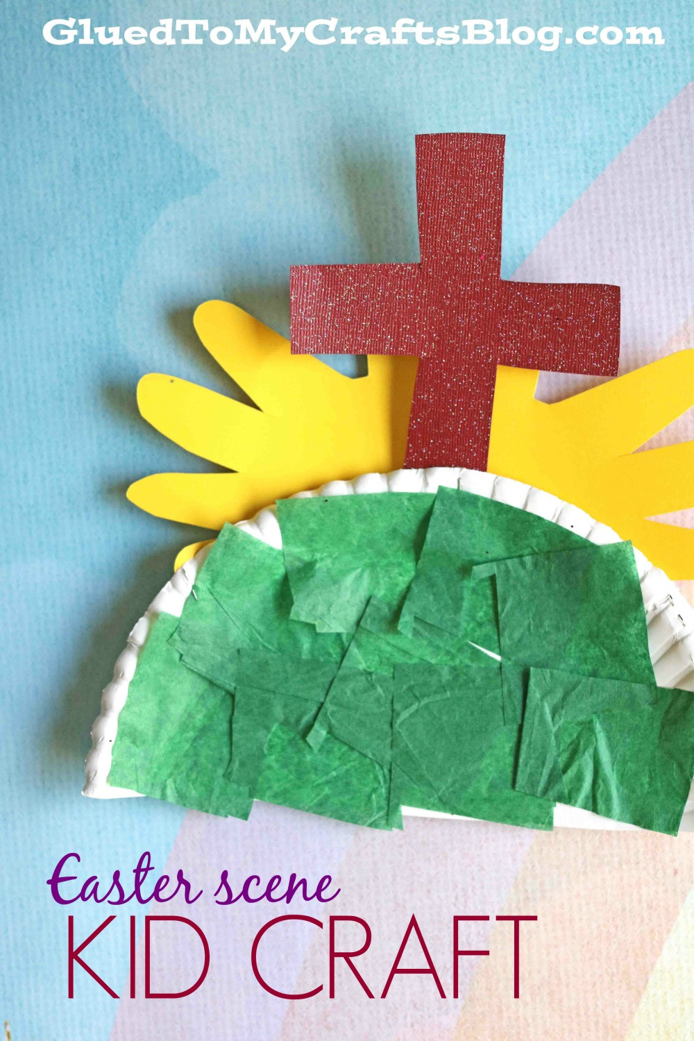 Religious Easter Crafts For Kids
 Paper Plate Easter Scene Kid Craft