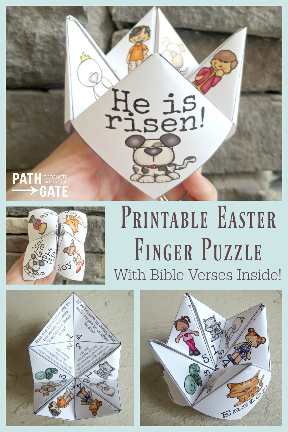 Religious Easter Crafts For Kids
 Easter Bible Verse Cards Set Path Through the Narrow Gate